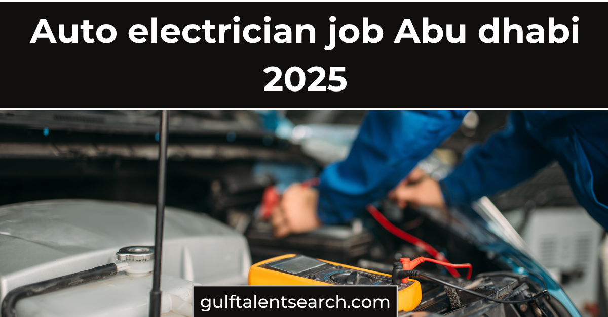 auto electrician job 2025 auto electrician job 2025